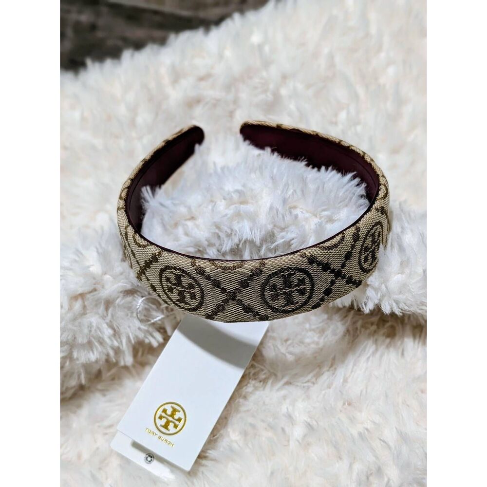 TORY BURCH Tan Monogram Headband